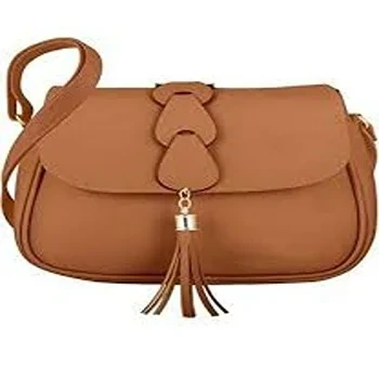 Stylish Brown Plain Classy Ladies Purse Polyutherene slings bag10-8018761-9896.webp